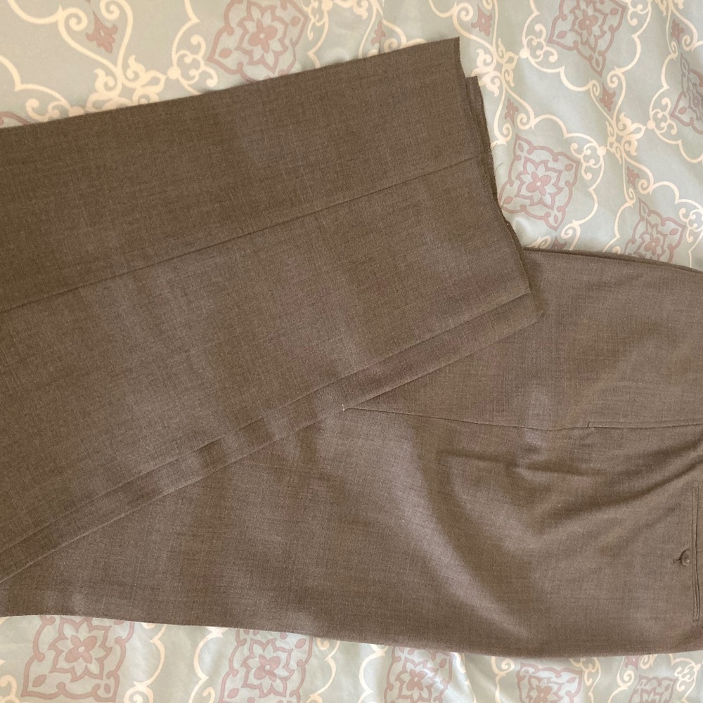Men’s wool dress slacks unhemmed